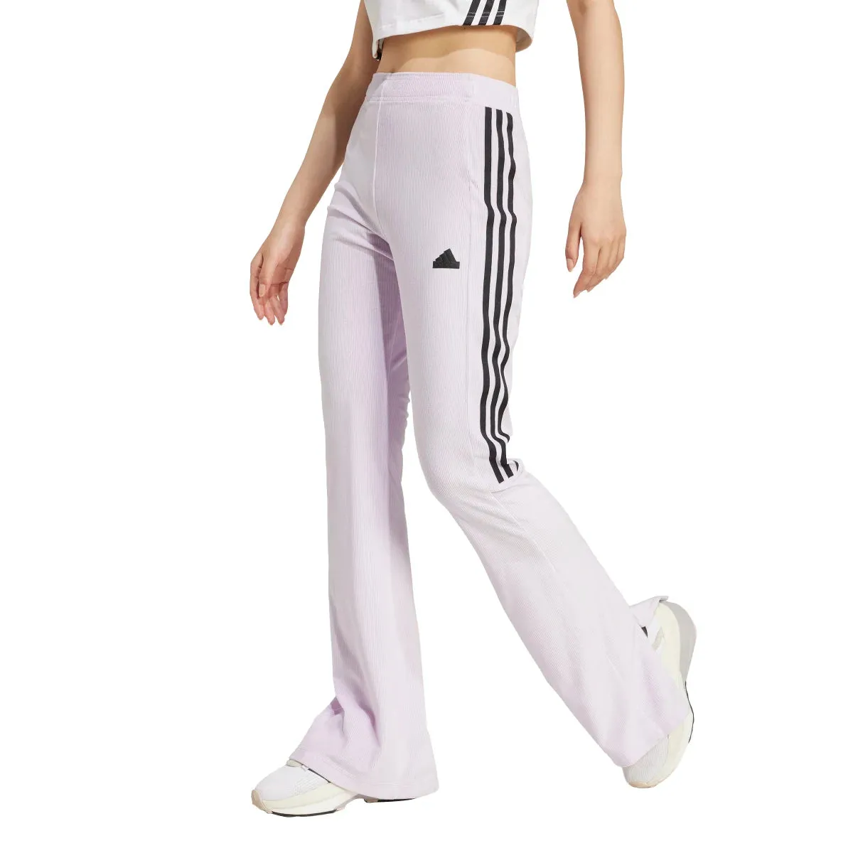 adidas Women's Tiro 3-Stripes Velour Flared Leggings