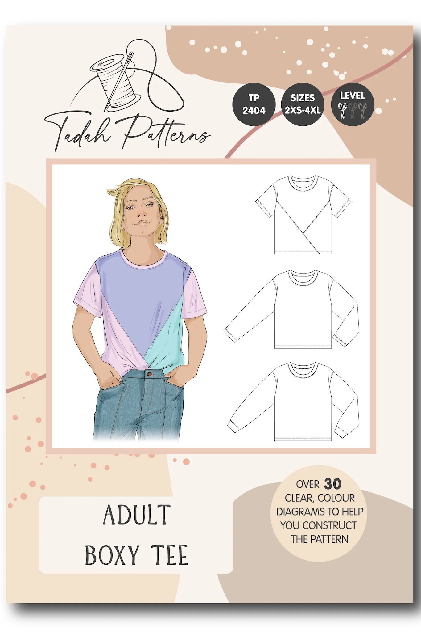 Adults Boxy Tee Pattern