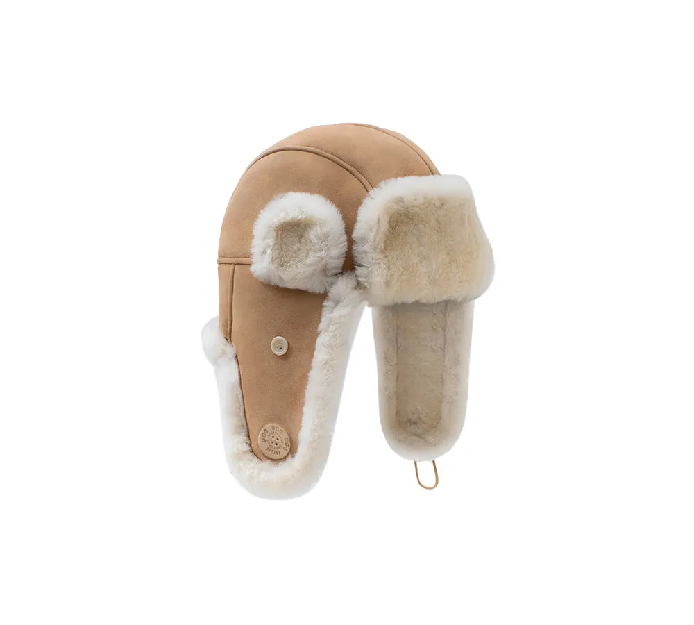 AUSTRALIAN SHEPHERD® Fluffy Sheepskin Wool Adjustable Bucket Theo Hat