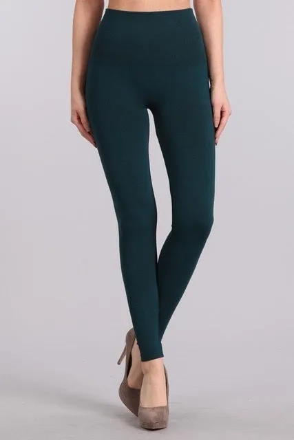 B2361 Control Top Full Length Solid Leggings by M.Rena