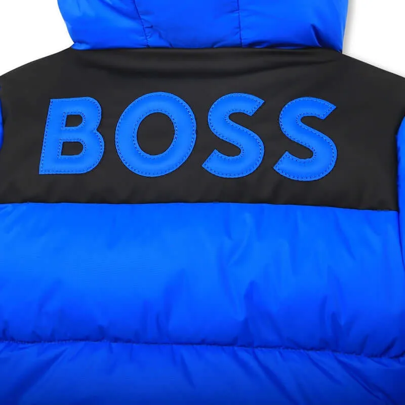 Baby Boys Blue Puffer Coat