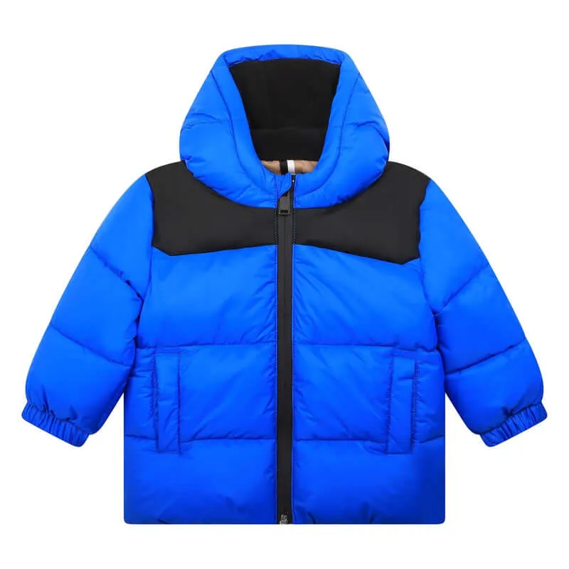 Baby Boys Blue Puffer Coat