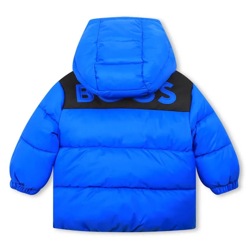 Baby Boys Blue Puffer Coat