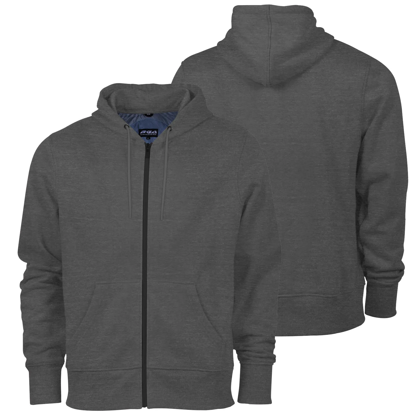 BGA Alpha Protective Motorcycle Hoodie Grey