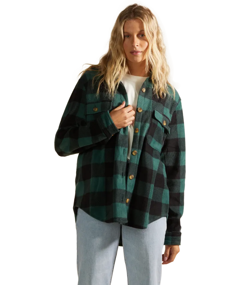 Billabong Forge Fleece L/S Shirt-Evergreen