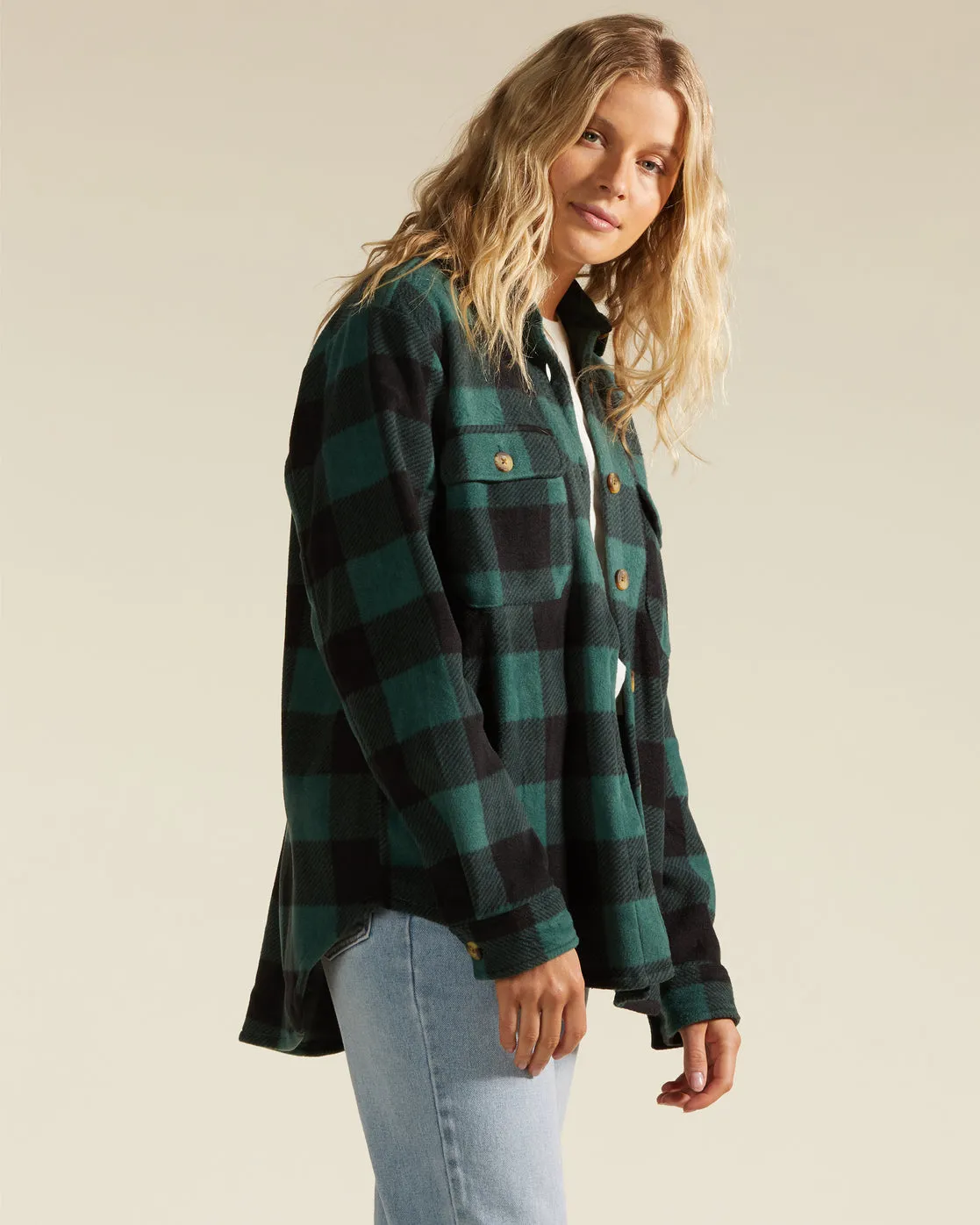 Billabong Forge Fleece L/S Shirt-Evergreen