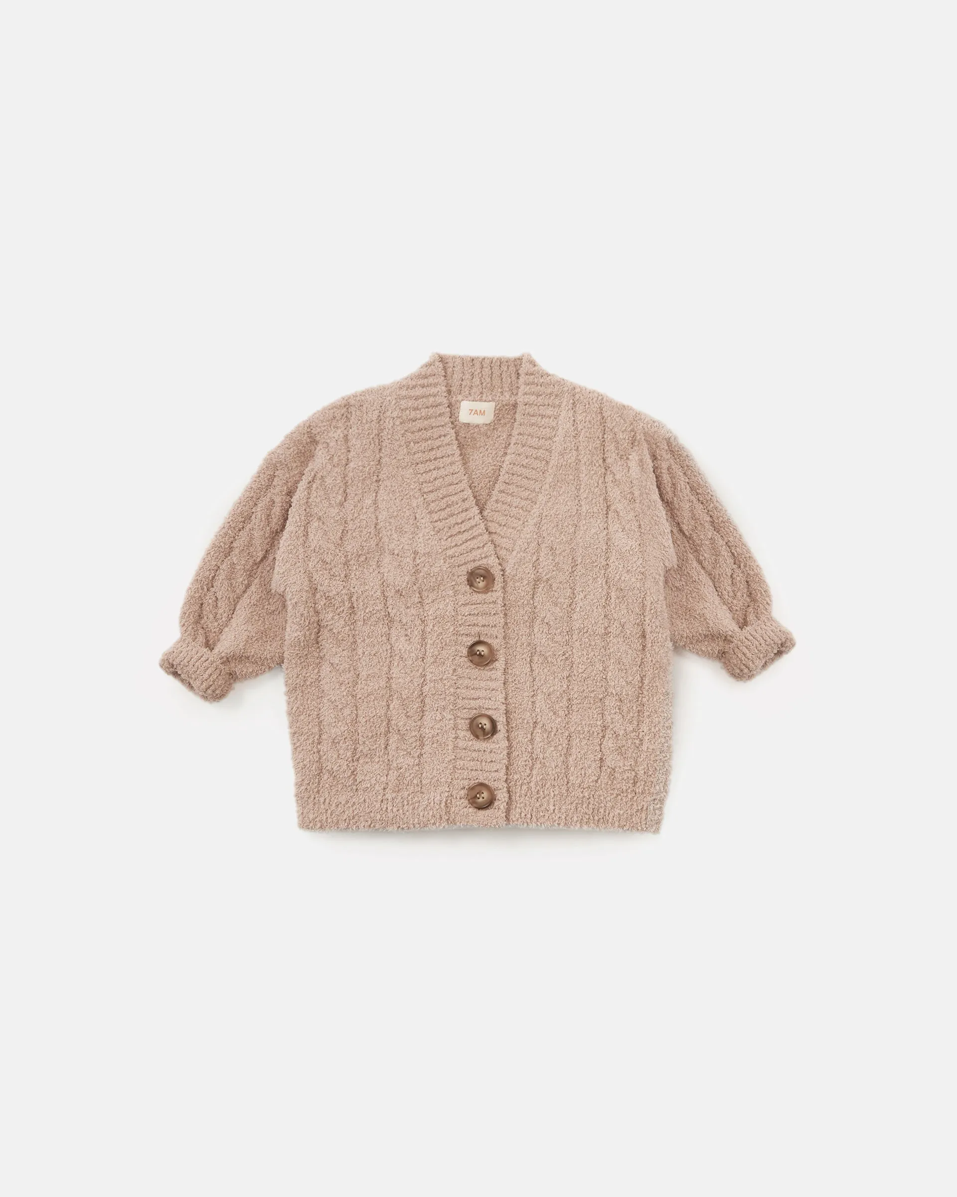 Cable Cardigan - Fuzzy