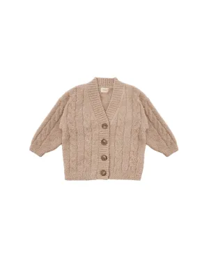 Cable Cardigan - Fuzzy