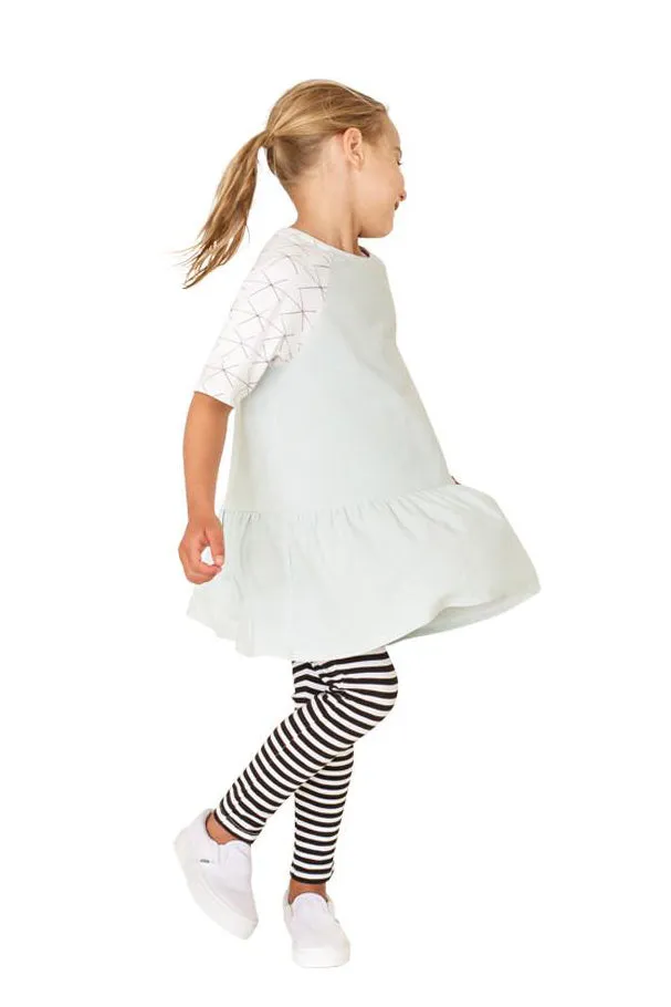 Calibeth Kids Striped Girls Legging (Size 4 left)