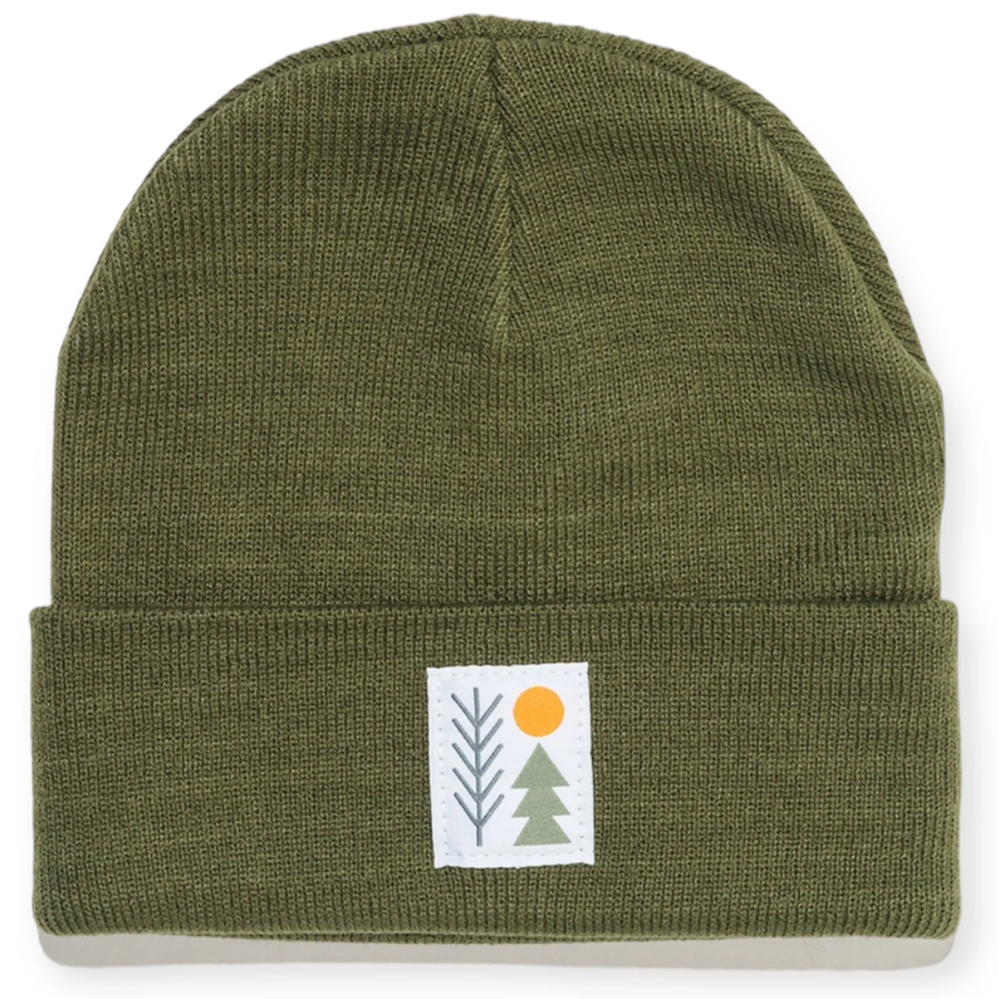 Classic Knit Cuffed Beanie- Olive