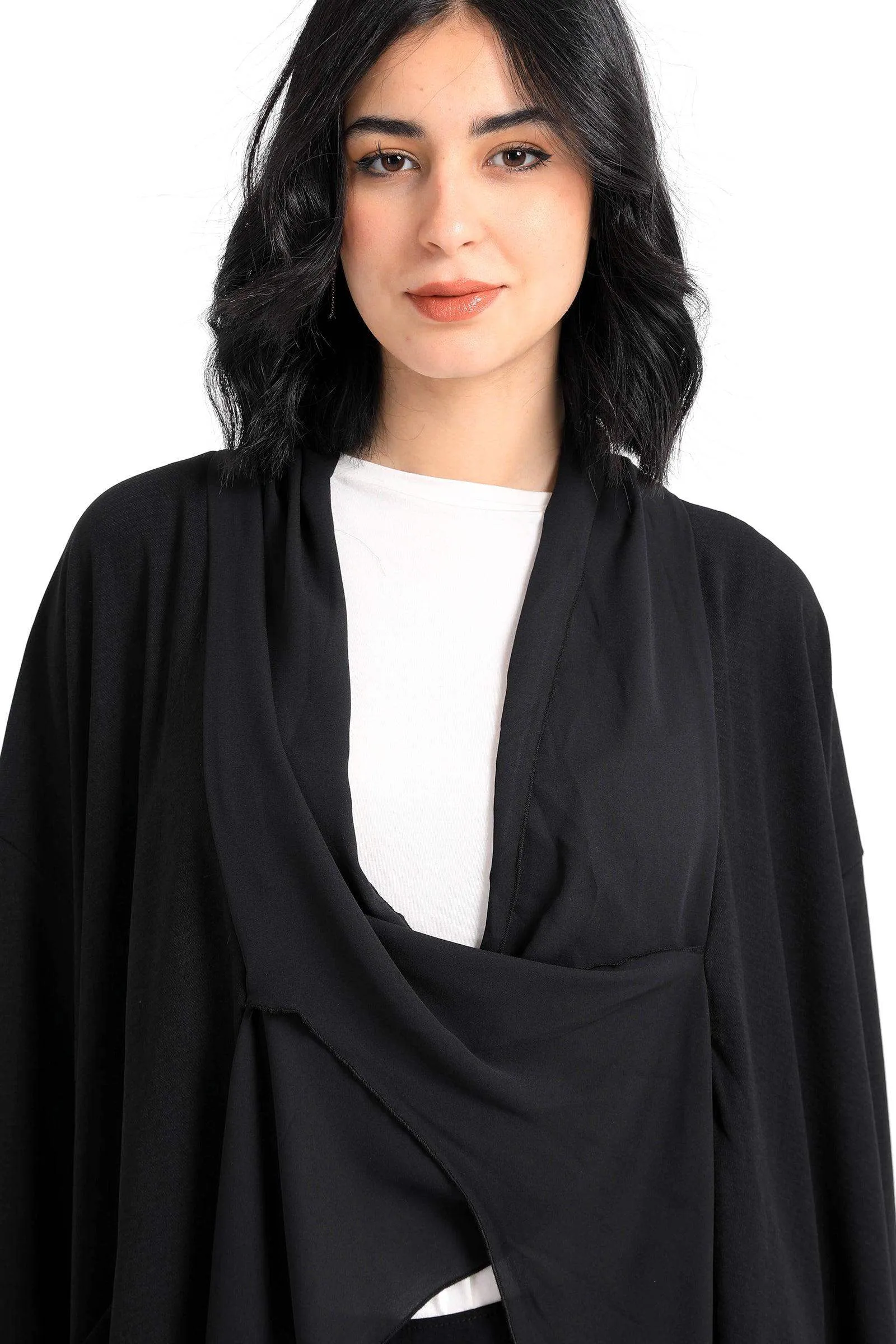 Cotton Draped Poncho