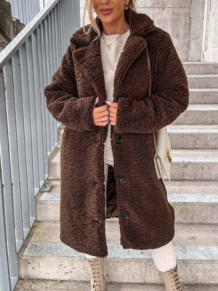 Daniella Teddy Coat | Long & Warm