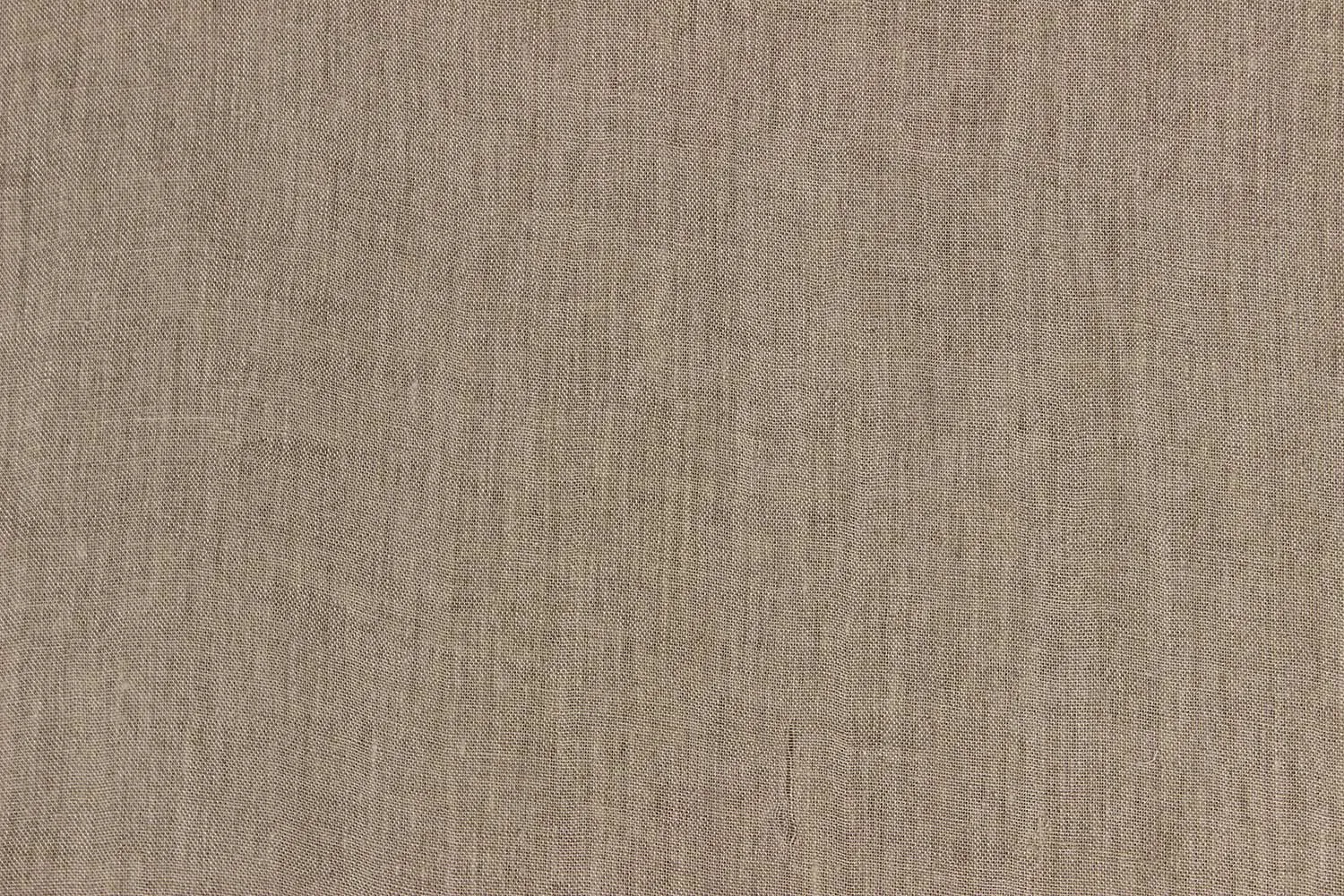 Dark Beige Plain Greigh hopsack Linen Fabric