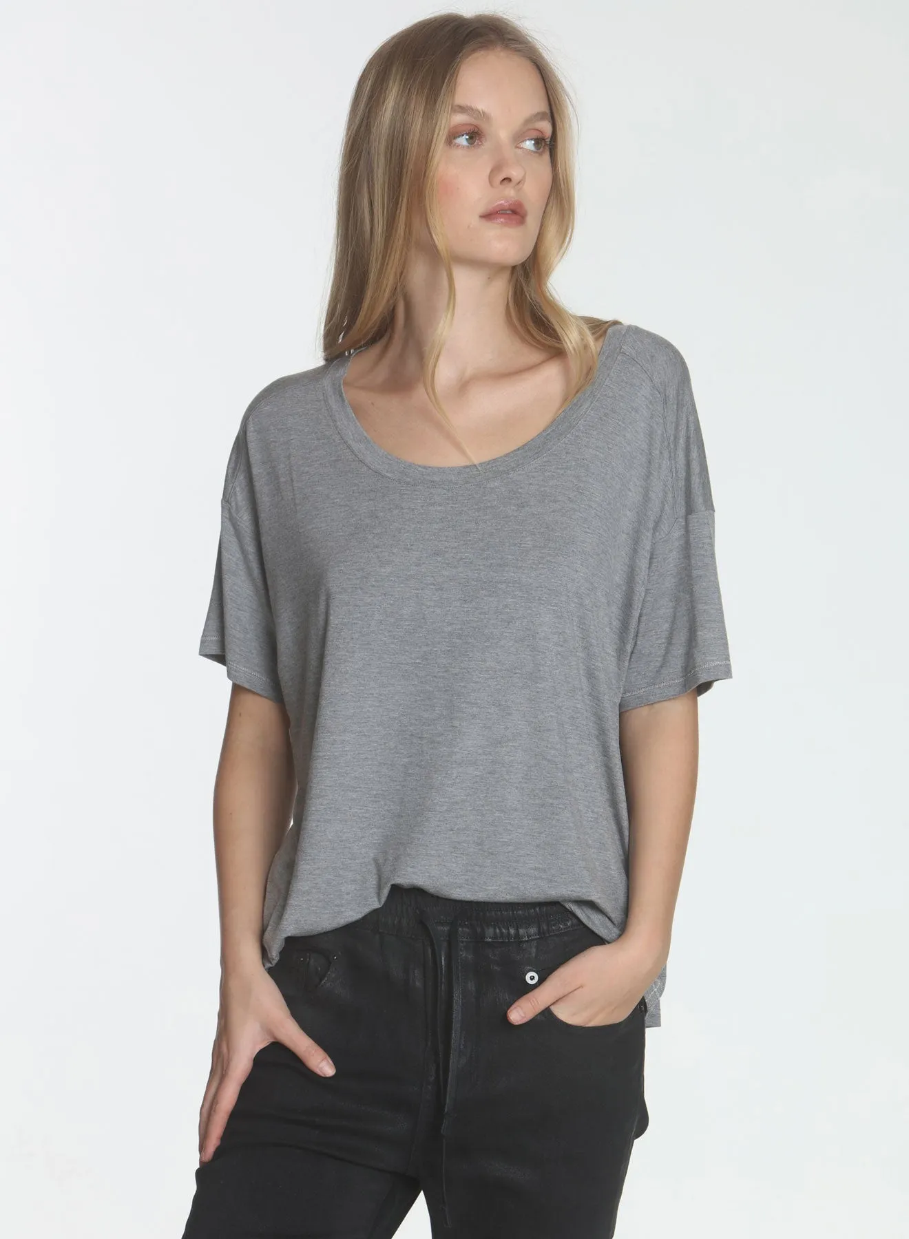 Delila Wide Scoop - Grey