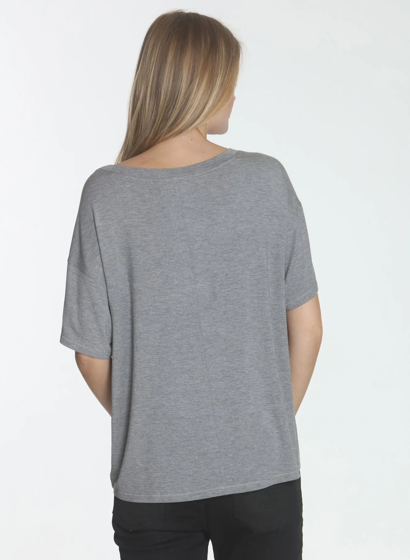 Delila Wide Scoop - Grey