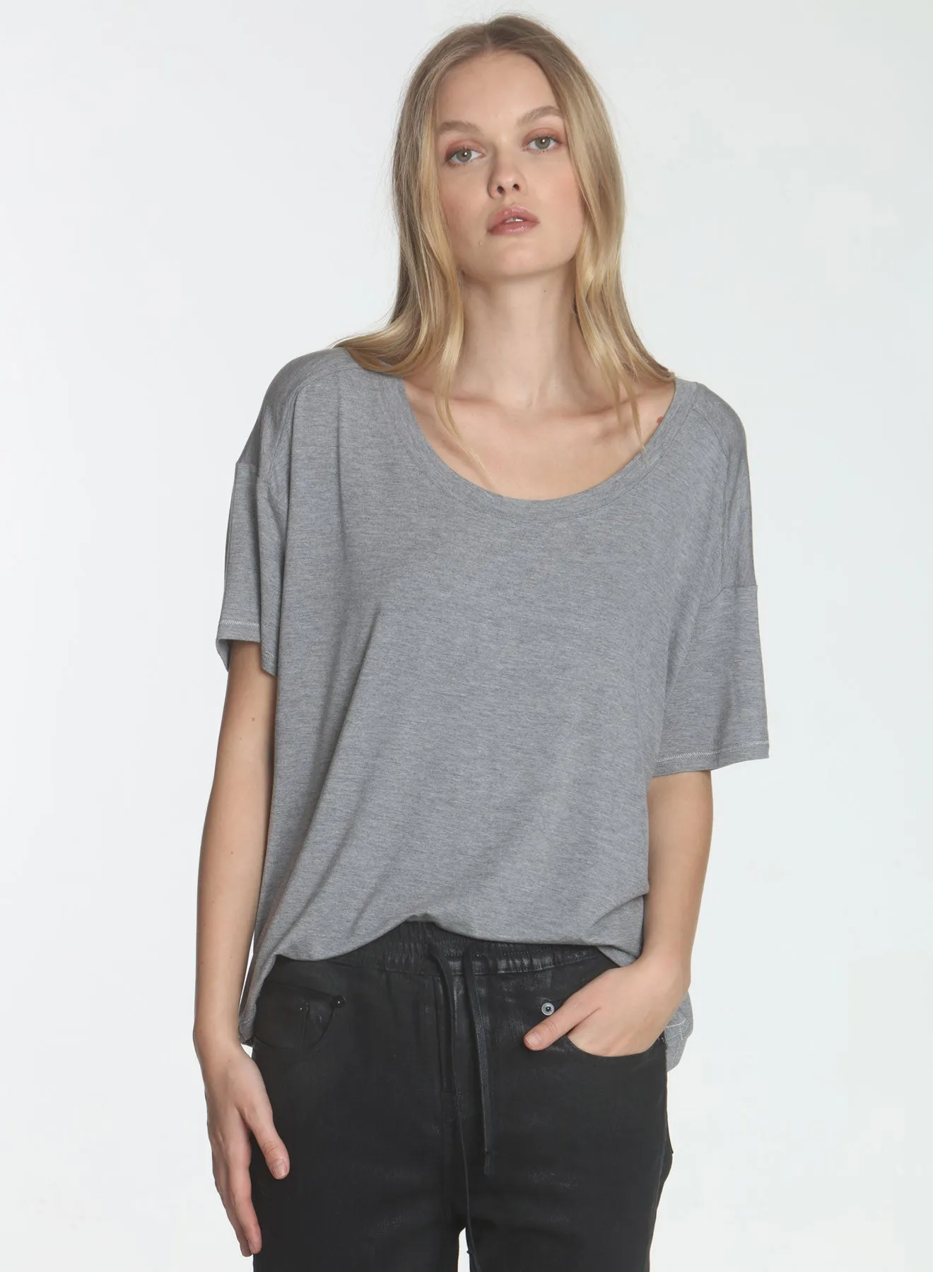 Delila Wide Scoop - Grey