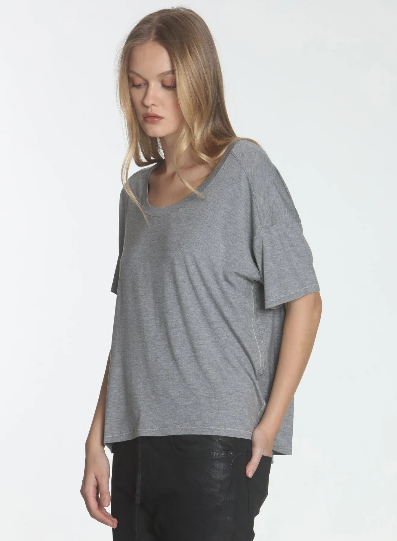 Delila Wide Scoop - Grey