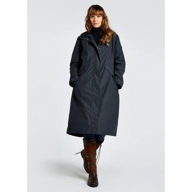 Dubarry Alderford Ladies Long Waterproof Coat - Navy