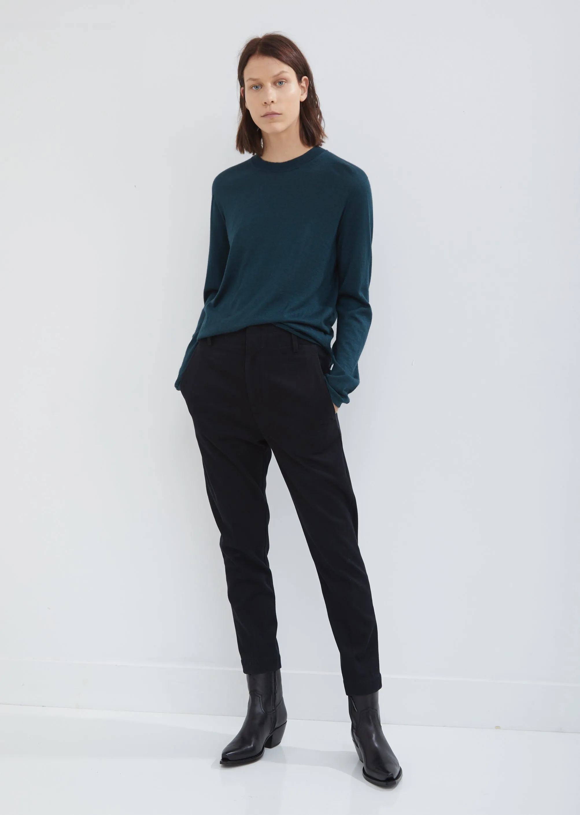 Extrafine Basic Cashmere Crewneck