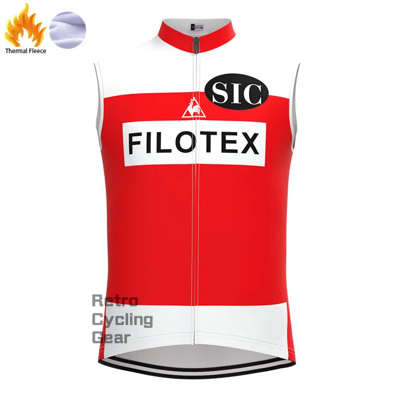 Filotex Red Fleece Retro Cycling Kits