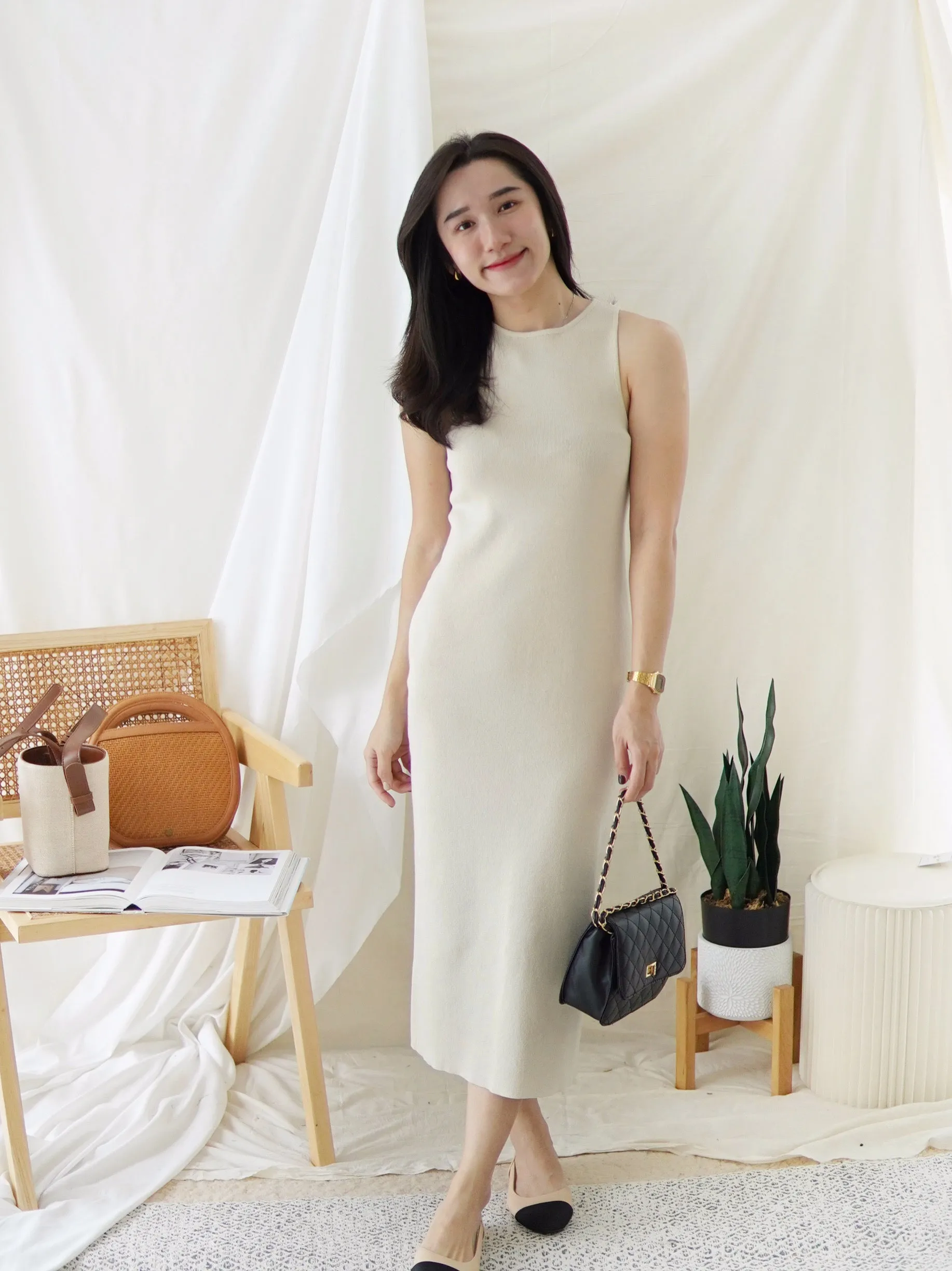 GRACE COLUMN KNIT DRESS