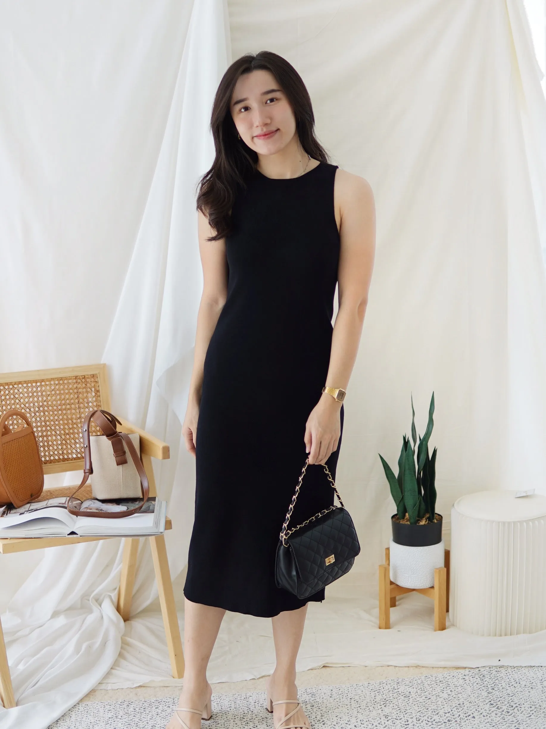 GRACE COLUMN KNIT DRESS