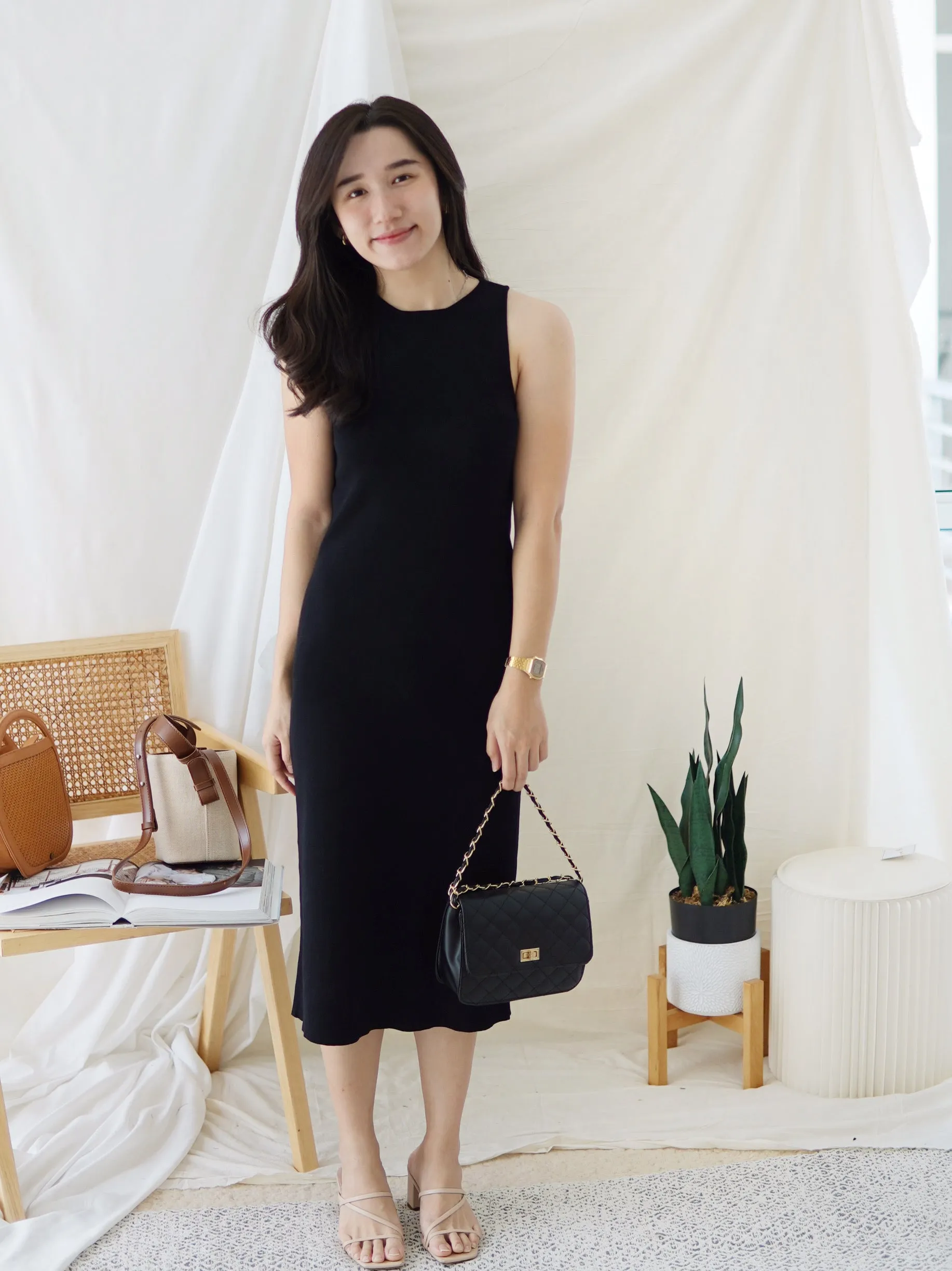 GRACE COLUMN KNIT DRESS