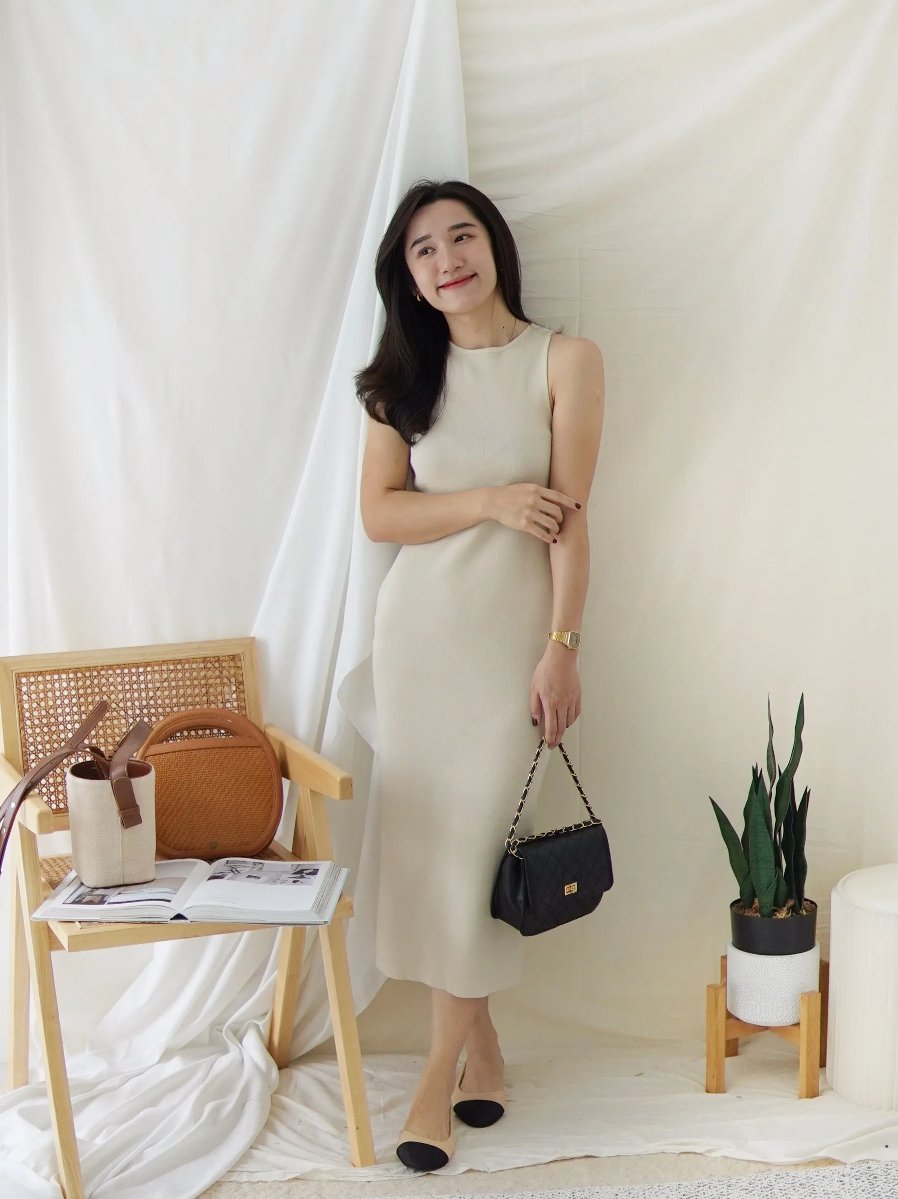 GRACE COLUMN KNIT DRESS