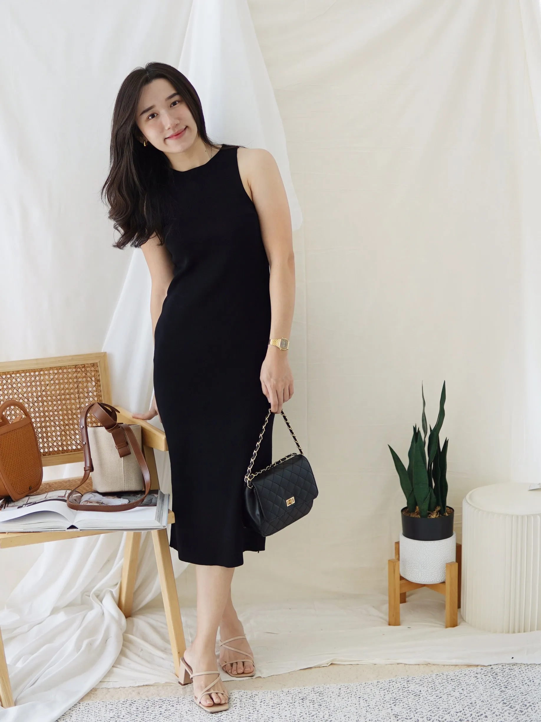 GRACE COLUMN KNIT DRESS