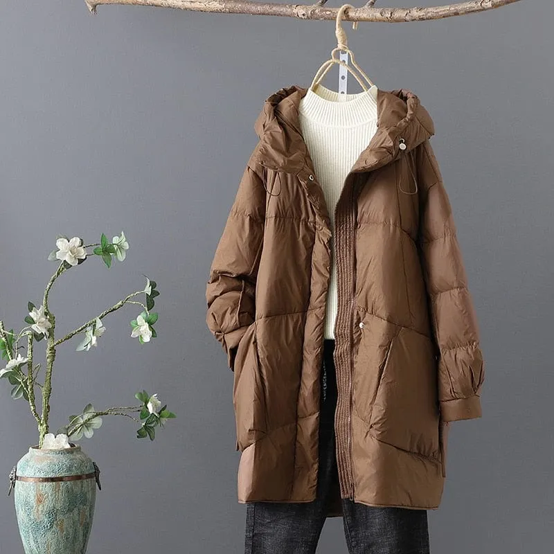 Hooded loose Down Coat