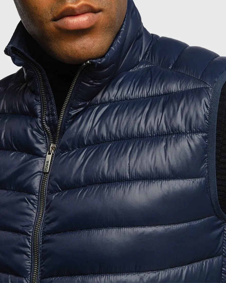 KARL LAGERFELD 505091 NAVY PUFFER VEST