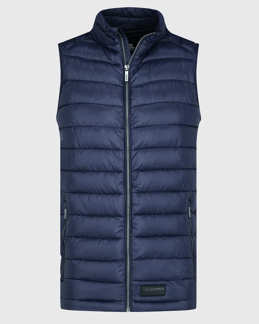 KARL LAGERFELD 505091 NAVY PUFFER VEST