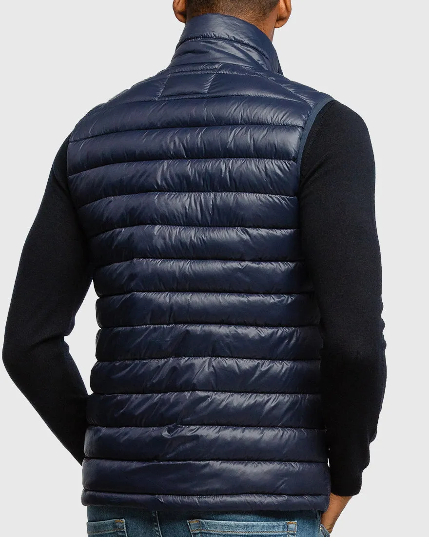 KARL LAGERFELD 505091 NAVY PUFFER VEST