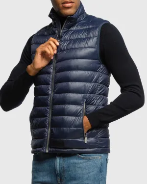 KARL LAGERFELD 505091 NAVY PUFFER VEST