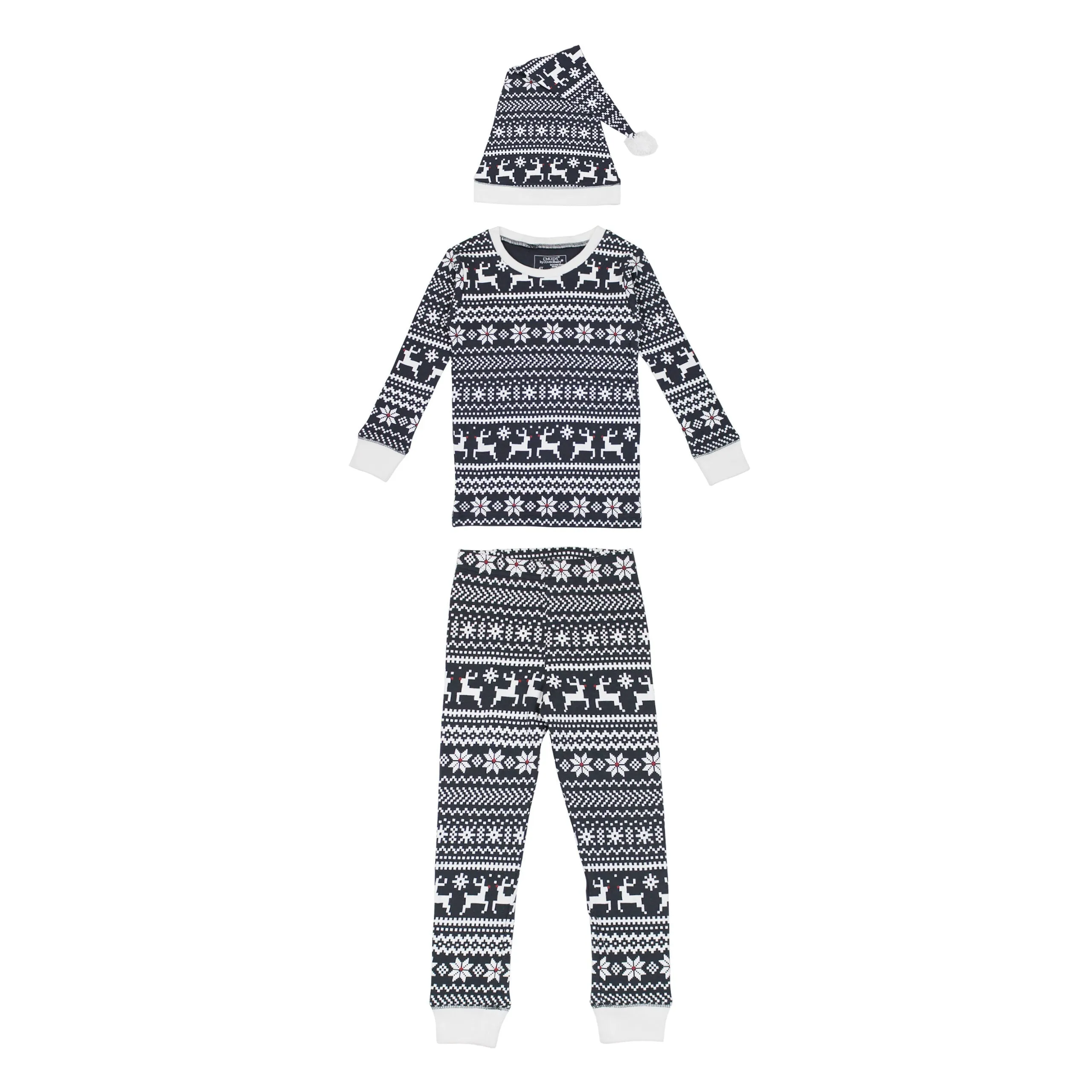 Kids' Organic Holiday PJ & Cap Set