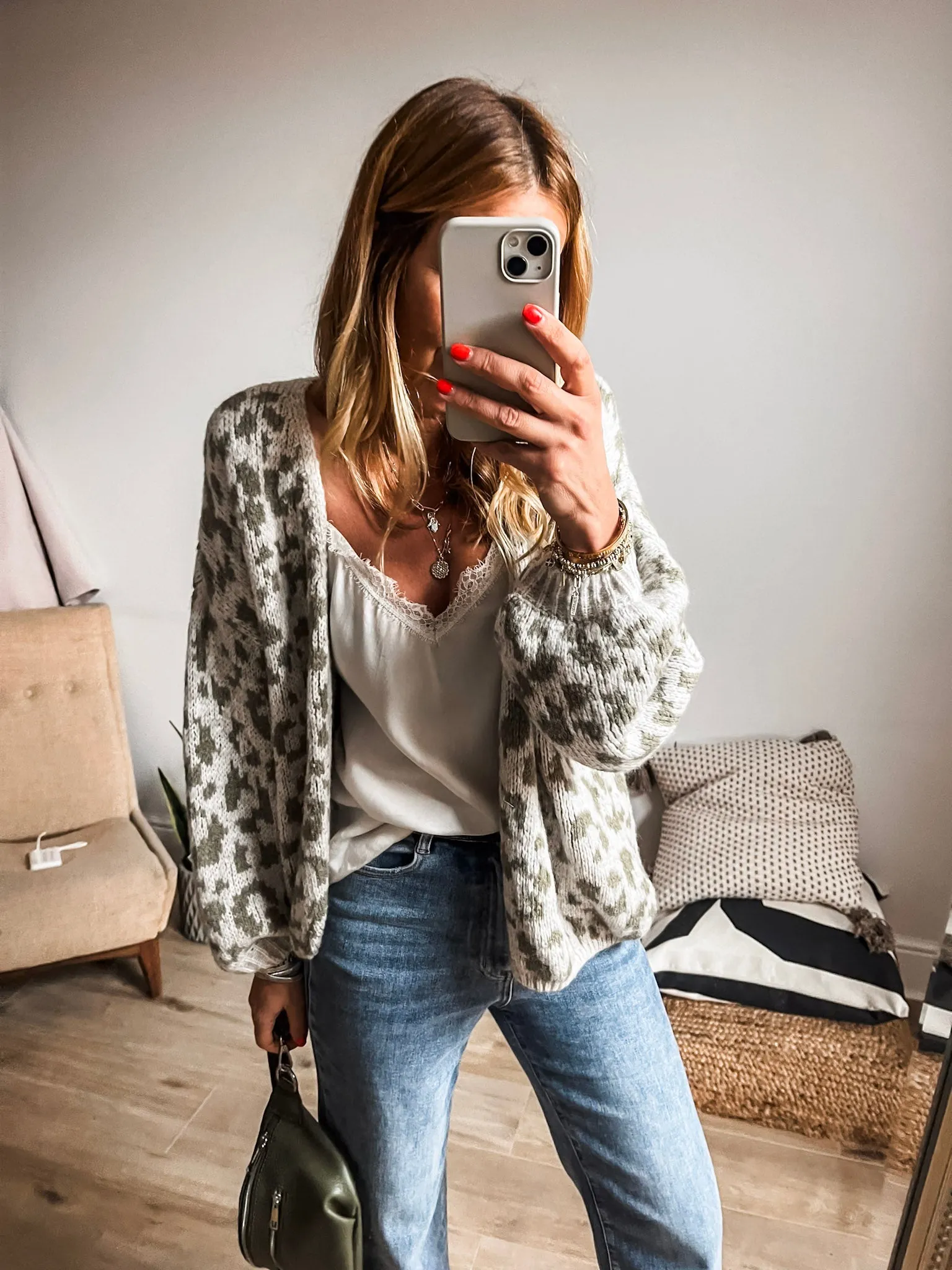 Leopard Print Short Cardigan