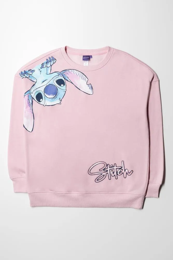 Lilo & Stitch oversized tracktop pink