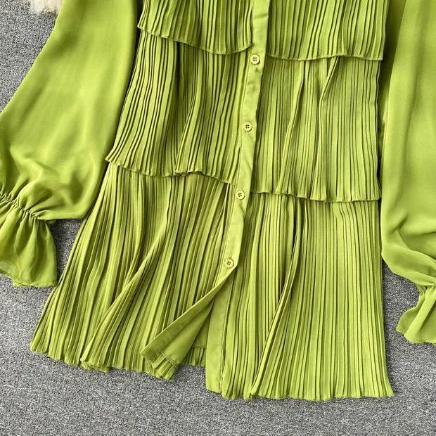 Loila Pleated Blouse