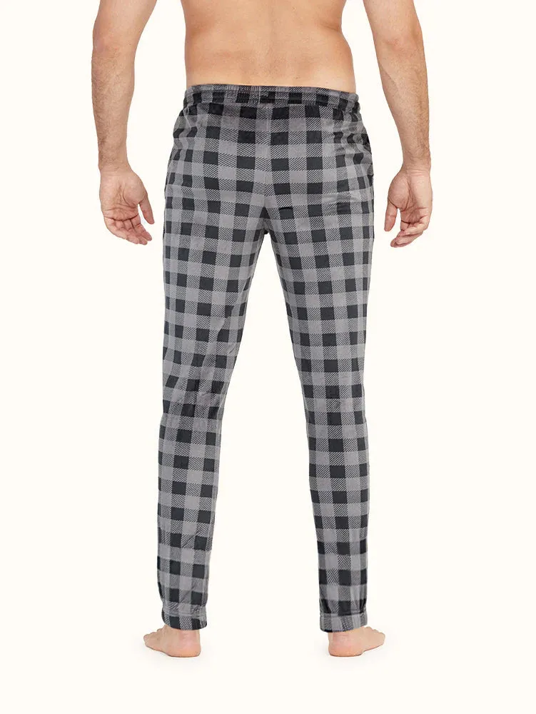 Men's Plaid Micro Fleece Pants