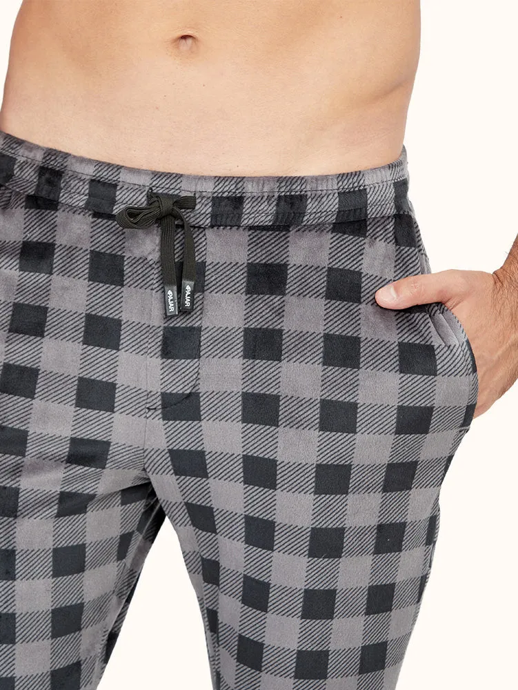 Men's Plaid Micro Fleece Pants