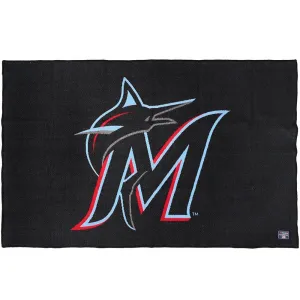 Miami Marlins Wool Throw Blanket