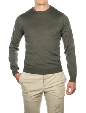 Olive Crewneck Jumper