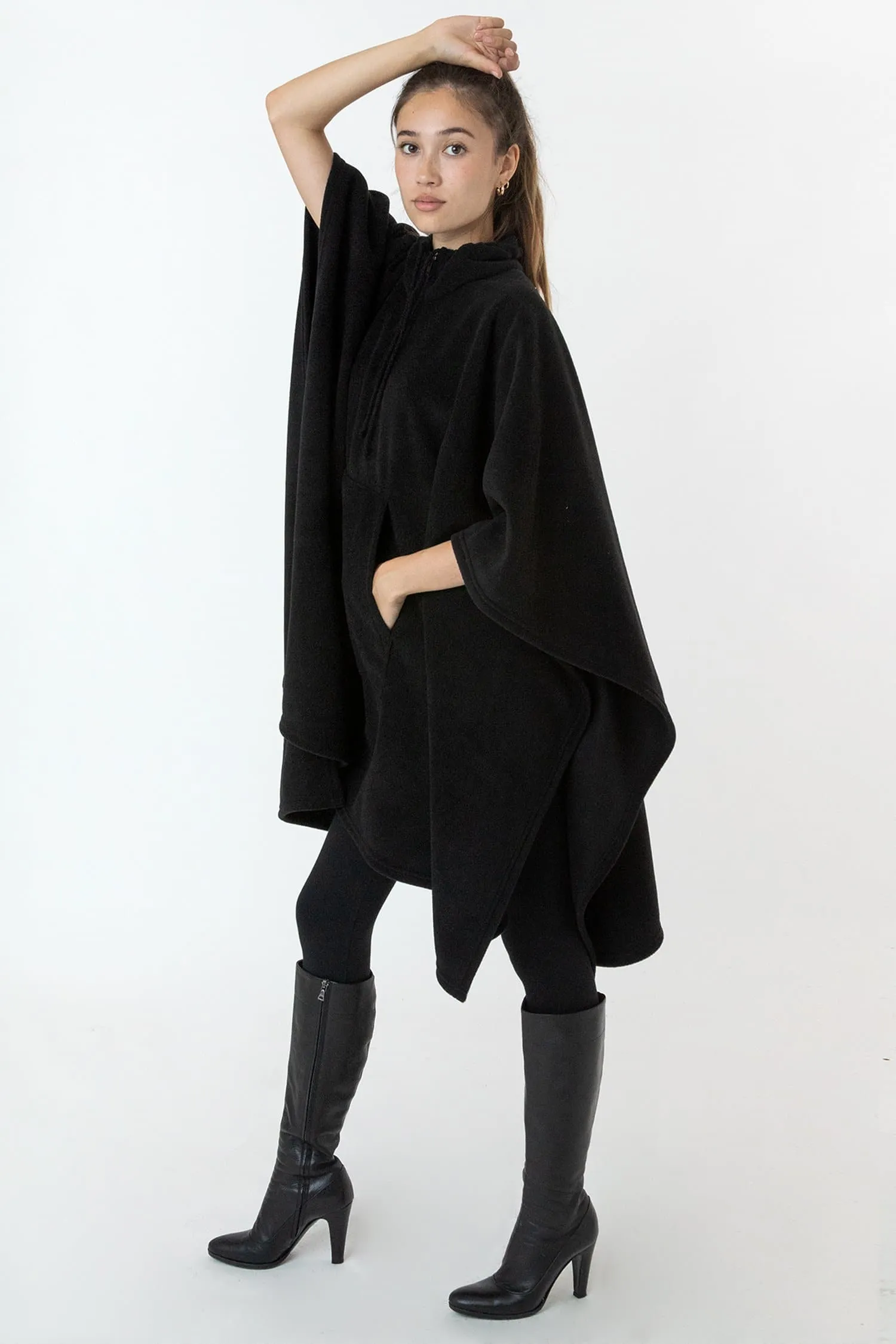 PF419 - Polar Fleece Half Zip Poncho