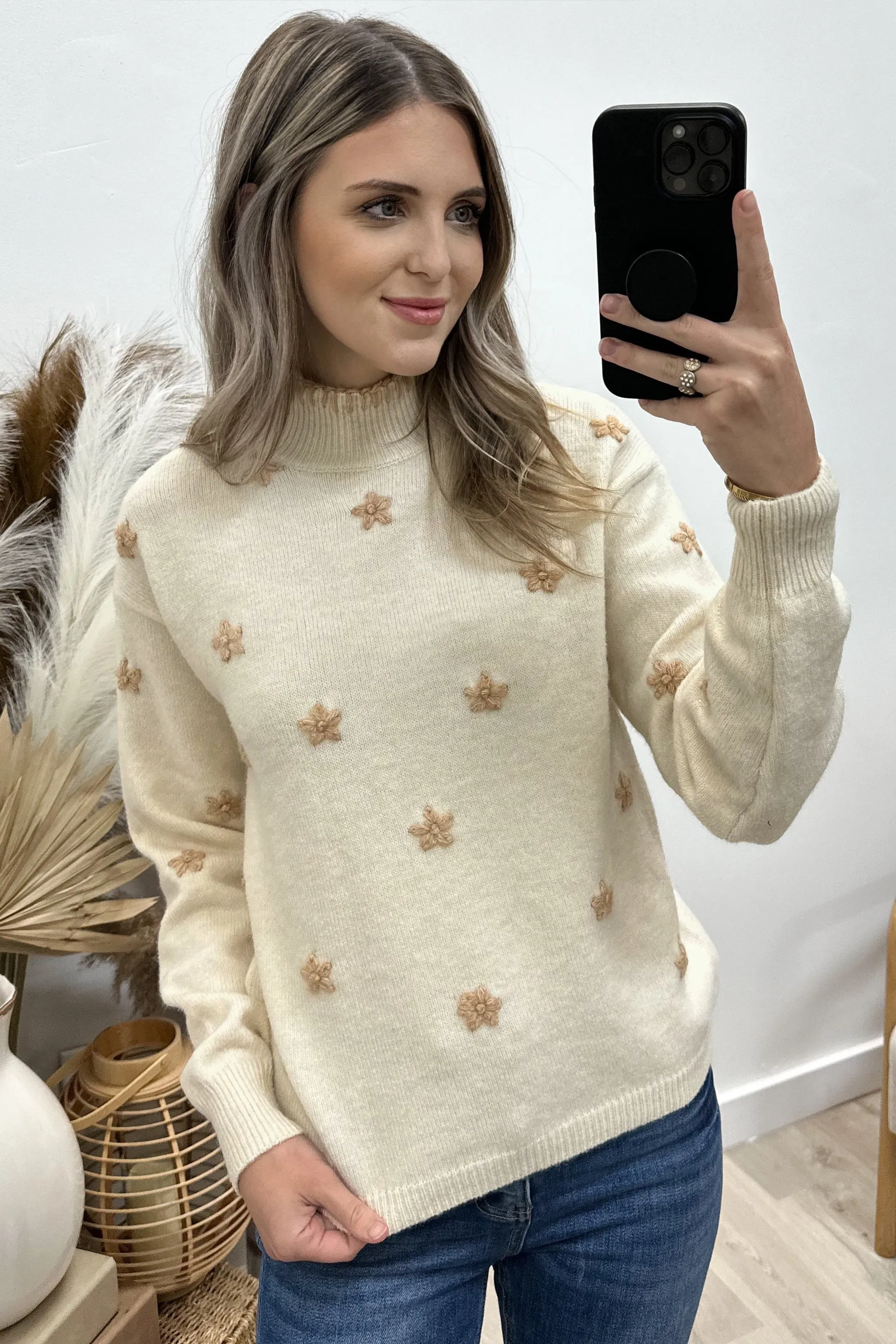 "Cozy Chic" Sweater (Oatmeal)