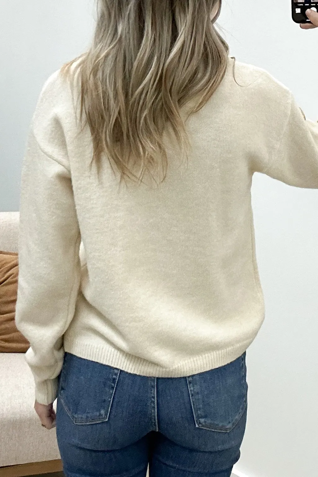 "Cozy Chic" Sweater (Oatmeal)