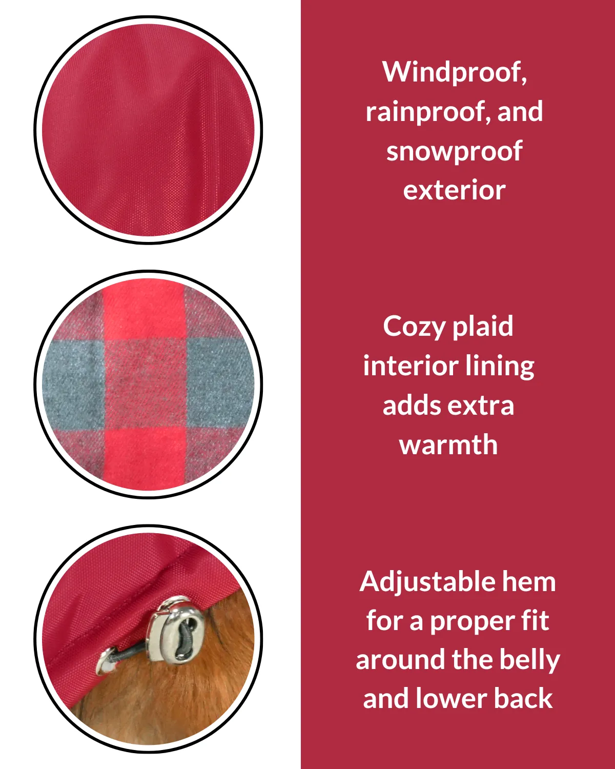 Reversible Puffer Dog Coat