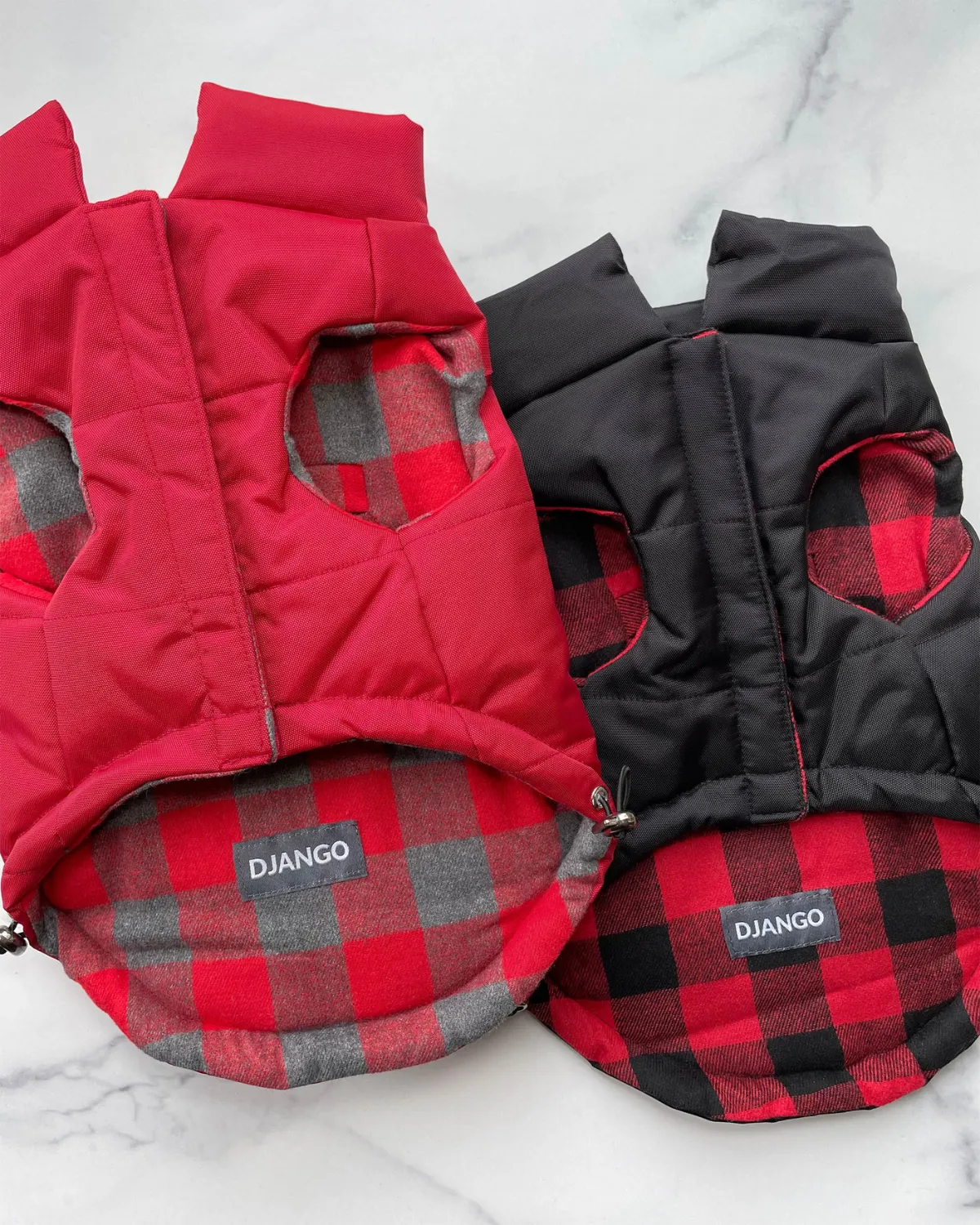 Reversible Puffer Dog Coat