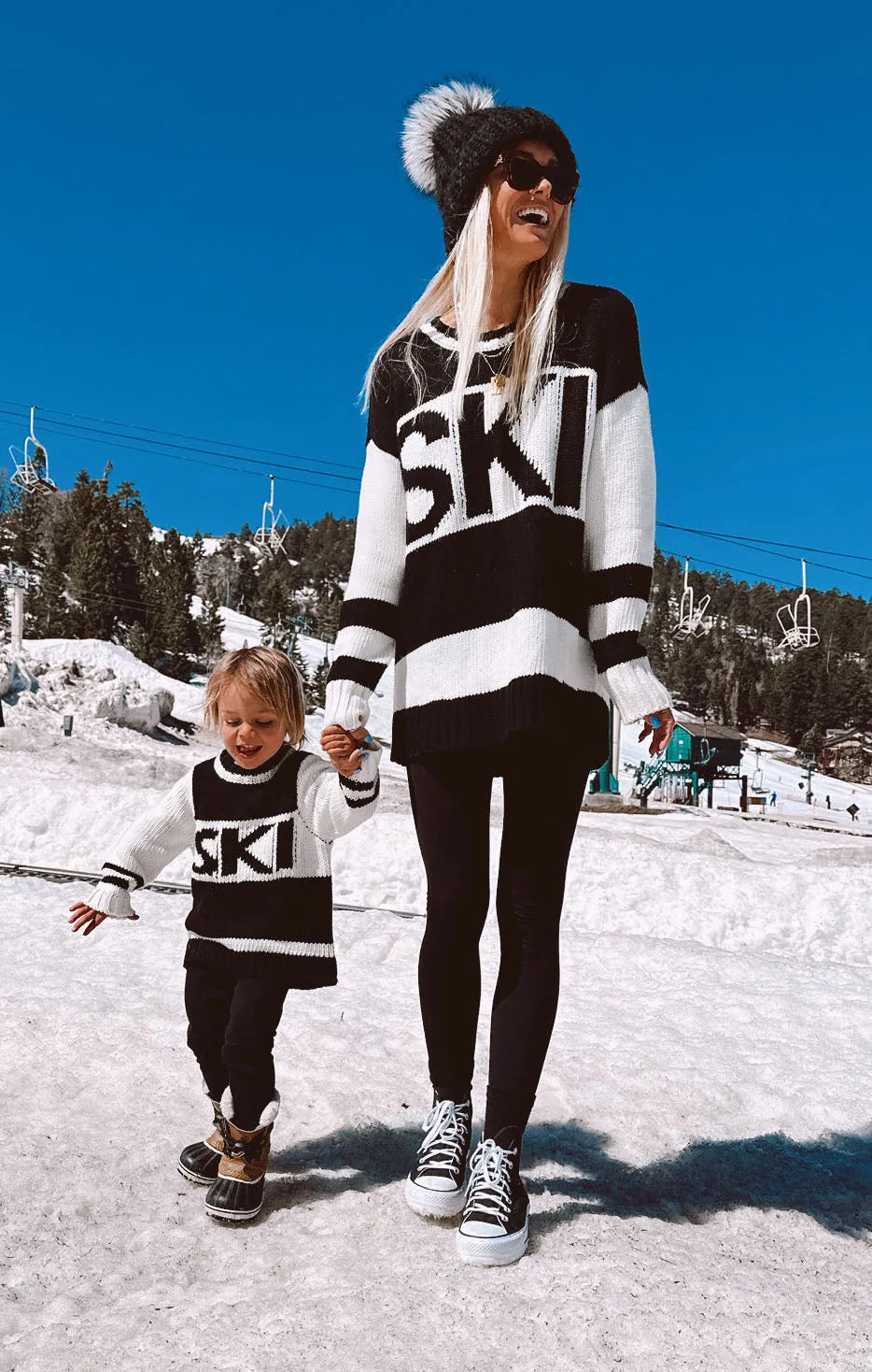 Ski in Sweater ~ Ski Knit Black