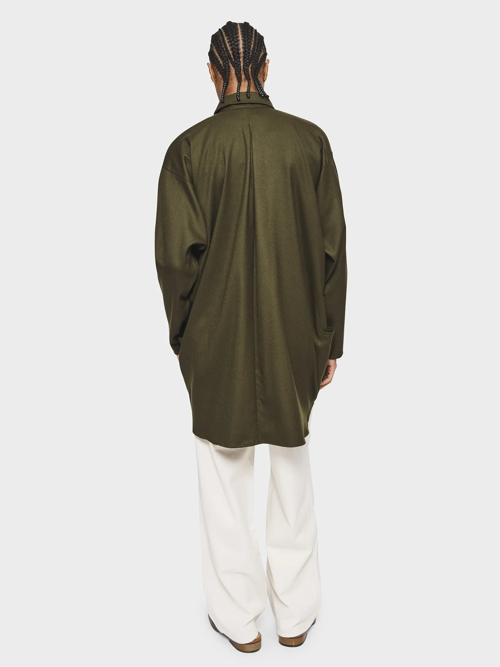 Tailored Artist's Smock in Army