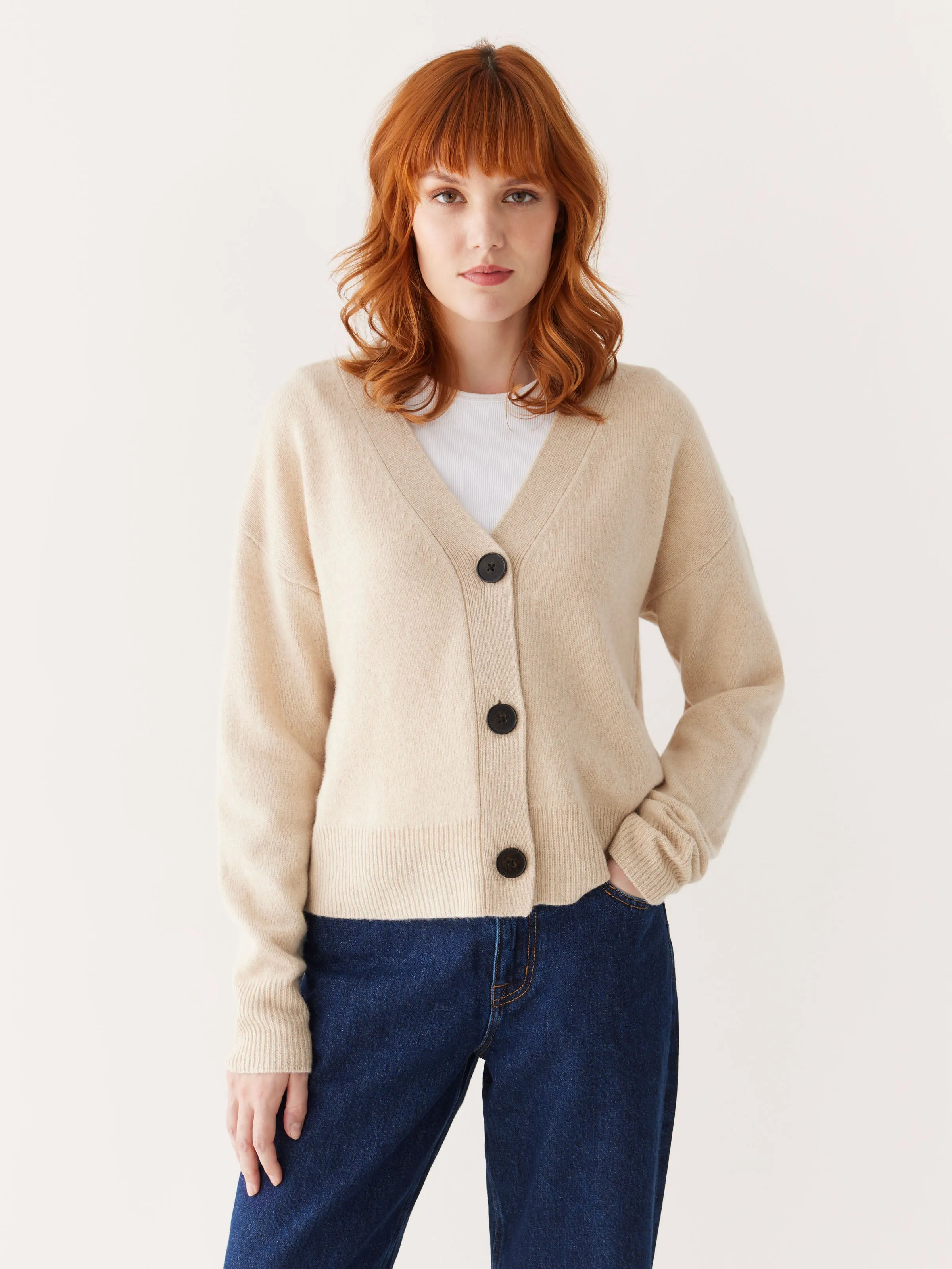 The Yak Wool Cardigan in Beige